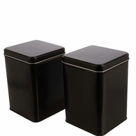 Dosenritter | 2 x boîte carrée de conservation/boîte à thé