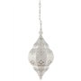Lampe Suspension Luminaire marocaine Layan 40cm dorée E14 Douille | Plafonnier Lustre de Salon marocain oriental | Lanterne élec