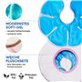 ICEHOF Lot de 2 coussinets rafraîchissants pour l'allaitement - Avec housses - Compresse froide et chaude - Coussin rafraîchissa