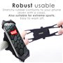 scozzi Support Téléphone Velo Moto Silicone Guidon VTT Smartphone Universel p.e. Compatible avec Samsung S24 S23 S22 S21 S20 A55
