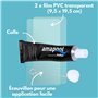 Amapool Kit de réparation pour Piscine en PVC 4 pièces I Colle sous-Marine I Kit de réparation pour Surfaces sèches et humides I