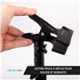 Lens-Aid Pince réflecteur pour studio photo : support de trépied en métal pour réflecteurs de lumière et arrière-plans photo ave