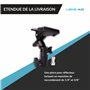 Lens-Aid Pince réflecteur pour studio photo : support de trépied en métal pour réflecteurs de lumière et arrière-plans photo ave
