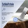 Pierre à aiguiser 2 en 1 pour couteau, hache et outils de jardinage - Grain rond 1000/2000