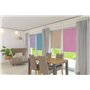 K-home® Store Enrouleur Thermique à Traction Moyenne avec Structure Moderne en Tissu Fuchsia l 35 x H 150 cm