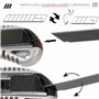 HASKYY Lot de 10 Cutters Professionnels avec 100 Lames SK5 18mm à 7 Segments - Système de Changement Rapide, Corps Ergonomique R