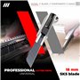 HASKYY Lot de 10 Cutters Professionnels avec 100 Lames SK5 18mm à 7 Segments - Système de Changement Rapide, Corps Ergonomique R