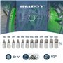 HASKYY Lot de 12 douilles à six pans creux 5-22 mm 1/2" clé à douille hexagonale dans une boîte en plastique pratique