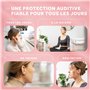 Schallwerk ® Women+ | Bouchons d'oreilles discrets – Amortissent le bruit et préservent la qualité sonore – Bouchons d'oreilles 
