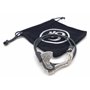 AB Viking Crafts Vikings Bracelet en cuir avec pendentif en forme de hache viking en métal dans une pochette à bijoux, 42 cm, Cu