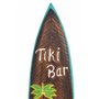 Interlifestyle Planche de surf décorative Tiki - 100 cm - Motif Tiki Bar, marron