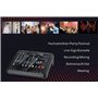 Pronomic Powermake 600 - Table de mixage 6 canaux dj - 2 microphones UHF sans fil - Puissance RMS 760 watt - Processeur multi-ef