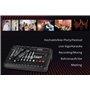Pronomic Powermake 800 - Table de mixage 8 canaux dj - 2 microphones UHF sans fil - Puissance RMS 760 watt - Processeur multi-ef