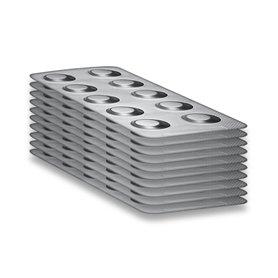Lot de 100 pastilles de test Phenol Red de PoolLab pour déterminer la teneur en pH dans l'eau de la piscine - Convient également