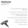 Shop4EV Lot de 3 emblèmes pour Tesla Model Y - Noir mat - Accessoires avant/arrière/volant (Tesla Model Y)