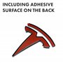 Shop4EV Lot de 3 emblèmes pour Tesla Model Y - Noir mat - Accessoires avant/arrière/volant (Tesla Model Y)