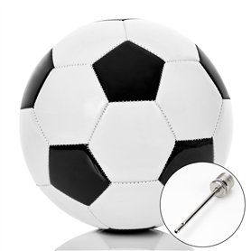 Ballon de football taille 4 (ballon de football pour enfant ou ballon d'entraînement léger pour junior 330 g) Design classique e