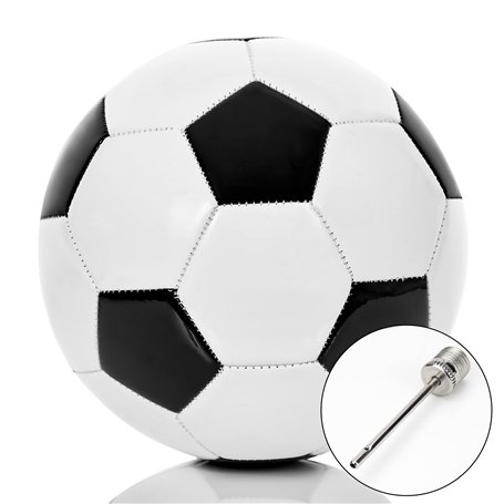 Ballon de football taille 4 (ballon de football pour enfant ou ballon d'entraînement léger pour junior 330 g) Design classique e