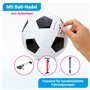 Ballon de football taille 4 (ballon de football pour enfant ou ballon d'entraînement léger pour junior 330 g) Design classique e