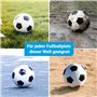 Ballon de football taille 4 (ballon de football pour enfant ou ballon d'entraînement léger pour junior 330 g) Design classique e