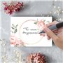 Klasse - Lot de 20 cartes postales vierges avec motif à personnaliser soi-même, cartes d'invitation, roses, aquarelle, format A6