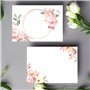 Klasse - Lot de 20 cartes postales vierges avec motif à personnaliser soi-même, cartes d'invitation, roses, aquarelle, format A6