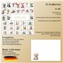 E&G Klasse Lot de 32 cartes d'anniversaire avec 32 cartes d'anniversaire différentes, de qualité supérieure, motifs d'animaux mi