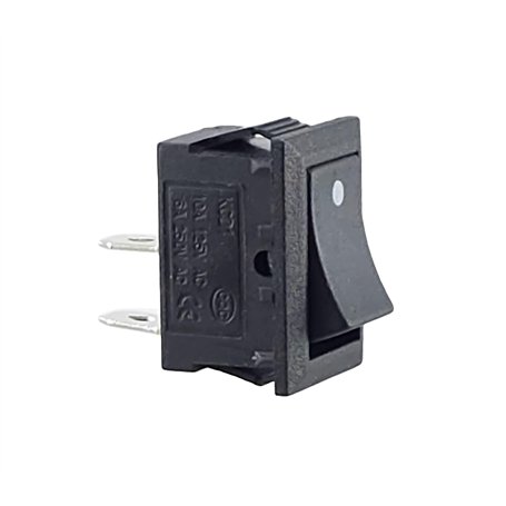 KCD1 Interrupteur à bascule - 250 V 6 A 125 V 10 A CA - KCD1 (6 V 9 V 12 V 24 V 125 V CA/DC) - Noir - Rectangulaire avec point -