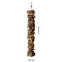 Chaîne à grignoter en écorce de liège - 60 cm - Jouet pour oiseaux - Matériau naturel - Liège