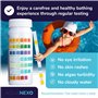 AQUANEXO Lot de 100 bandelettes de test pour piscine et spa 7 en 1, accessoire de piscine, testeur d'eau pour pataugeoire, teste
