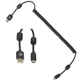Minadax Digirig Câble USB A vers USB-C 40 à 150 cm blindé