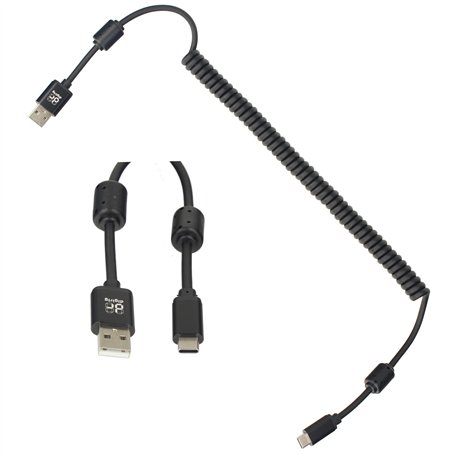 Minadax Digirig Câble USB A vers USB-C 40 à 150 cm blindé