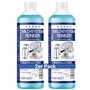 Lot de 2 flacons de 1000 ml de nettoyant concentré pour système de lait pour machine à café