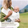Pino Products Écharpe de portage pour nouveau-né – Porte-bébé nouveau-né dès la naissance sans stress pour les tout-petits – Sup