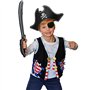 Krause & Sohn Costume de pirate gilet de pirate avec motif tête de mort