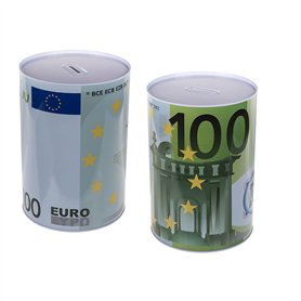 ReWu Jumbo - Tirelire de 100 euros - En métal - Idée cadeau - 22 x 15 cm