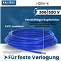 5 mm² - Bleu foncé - 10 m - Flexible - En PVC - Toron 0