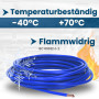 Kalitec Câble de câblage H05V-K 0,5 mm² - Bleu foncé - 10 m - Flexible - En PVC - Toron 0,5 mm² - Câblage simple à fil fin - Câb