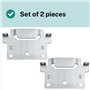 Ferrure de Lit compatible avec IKEA 116791 SKORVA Support médian HEMNES BRIMNES MALM Plaque Montage Van (2 pièces)