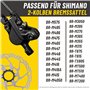 BikePeak Mont Blöd Lot de 2 plaquettes de frein à disque – Convient pour différentes plaquettes de frein – En résine organique –