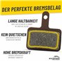 BikePeak Mont Blöd Lot de 2 plaquettes de frein à disque – Convient pour différentes plaquettes de frein – En résine organique –