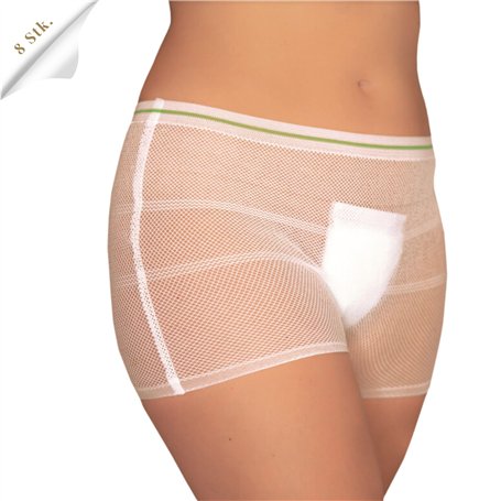 LAKY Jeu de 8 culottes post accouchement pour lit hebdomadaire – en filet serviettes hygiéniques après la naissance