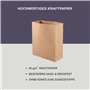 ZURAS® - 50 sacs poubelle en papier 20l Sacs poubelle bio pour la poubelle bio en papier résistant à l'humidité & à la déchirure