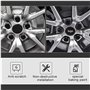 FDRYUYT Jeu d'enjoliveurs de Roue pour Maserati Ghibli 152 mm, Cache-moyeu Central en Aluminium ABS avec Logo