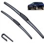 GuanLL Balais d'essuie Glace Avant pour Jeep Cherokee KL 2014 2015 2016 2017 2018 2019 de Voiture Compatible Window Pare Brise E