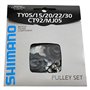 SHIMANO Y-56398100 Roues de Dérailleur Arrière 7/8 Vitesses