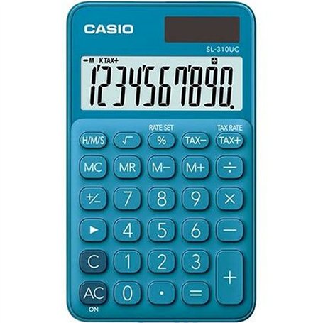 Calculatrice Casio SL-310UC-BU Bleu Plastique 7 x 0