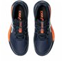 Chaussures de Tennis pour Femmes Asics Gel-Resolution X Gs Clay Noir Bleu foncé