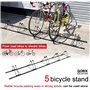 GORIX Support de vélo (pour 3 vélos ou 5 vélos) Support de rangement réglable au sol pour vélo de stationnement intérieur (GX-31