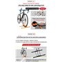 GORIX Support de vélo (pour 3 vélos ou 5 vélos) Support de rangement réglable au sol pour vélo de stationnement intérieur (GX-31
